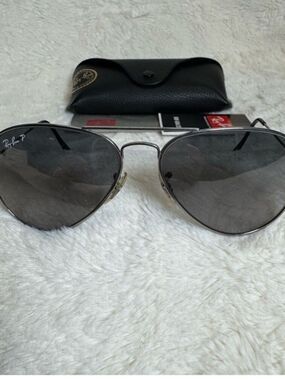 Ray-Ban Aviator Sunglasses Titanium Polarized Unisex